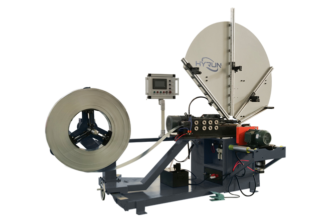 Steel Belt Spiral Duct Machine With 4 Sets Forming Rollers