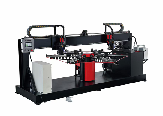 round duct flange punching machine