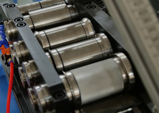 steel belt spiral duct machine with 4 sets forming rollers