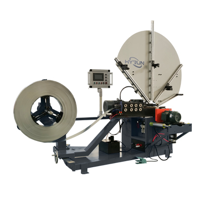 Steel Belt Spiral Duct Machine With 4 Sets Forming Rollers