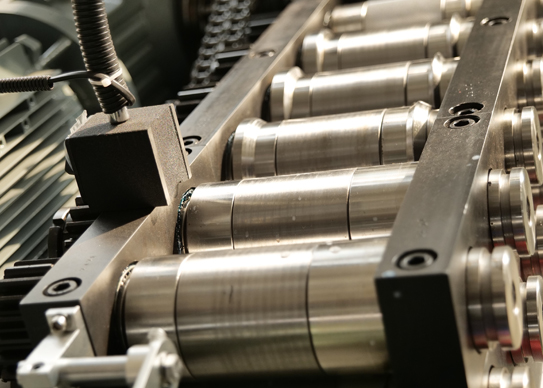 steel belt spiral duct machine with 6 sets forming rollers