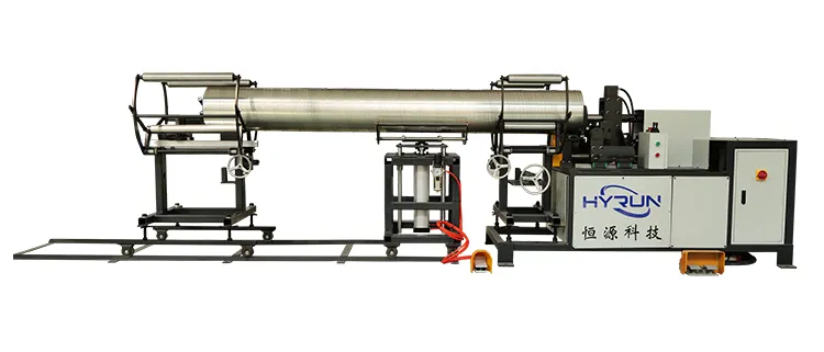 Installation of spiral pipe equipment