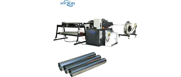 Spiral duct machine bite deviation