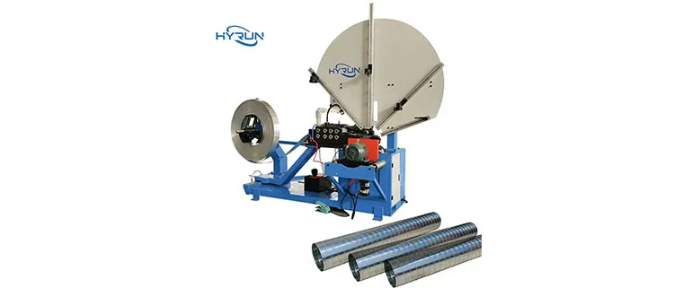 Maintenance of spiral duct machine spiral duct